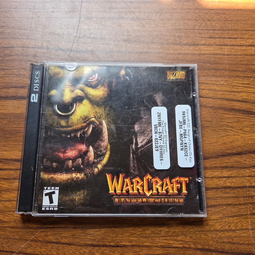 Warcraft III Battle Chest PC Mac Blizzard Reign of Chaos Frozen Throne CD Keys